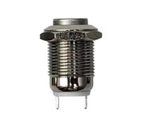 Interrupteur à bouton-poussoir en métal, 12mm, IP65, sans lumière, 220V, petit interrupteur en alliage d'argent à usage général, 1 pièce(High Head,Screw foot)