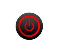 Interrupteur à bouton-poussoir en métal noir 12/16/19/22 mm, marche/arrêt, interrupteur d'alimentation momentané à LED, prises électriques 5 V, 12 V, 24 V(RED POWER LED,22MM_MOMENTARY_9-30V(12V))
