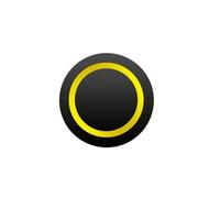 Interrupteur à bouton-poussoir en métal noir 12/16/19/22 mm, marche/arrêt, interrupteur d'alimentation momentané à LED, prises électriques 5 V, 12 V, 24 V(YELLOW LED,22MM_MOMENTARY_9-30V(12V))