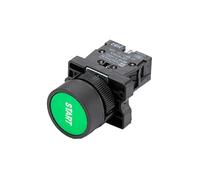 Interrupteur à bouton-poussoir en plastique 22 mm XB2-EA 10 A/415 V à réinitialisation automatique/momentané(Beige)