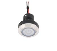 Interrupteur à bouton-poussoir en plastique de 22 mm avec fil, réarmement instantané, autobloquant, 220 V 12 V(Power,RESET_GREEN_12-24V)