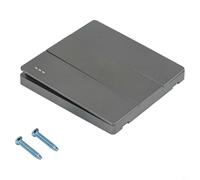 Interrupteur à bouton-poussoir en polycarbonate de 86 mm pour boîtes murales standard, contrôle de la lumière unipolaire, 1, 2 ou 3 interrupteurs (3 gangs)