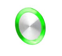 Interrupteur à bouton-poussoir encastré de 8 mm de hauteur, marche/arrêt, for éclairage, voiture ou ordinateur, sans fixation, 1 pièce(Green,Momentary reset)