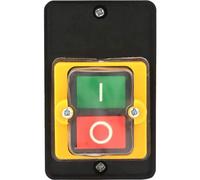 Interrupteur à bouton-poussoir étanche AC 220V 380V 10A monophasé triphasé avec boîtier, commande marche/arrêt