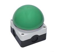 Interrupteur à bouton-poussoir étanche IP65, 10 A 500 V, bouton de commande à réinitialisation automatique pour panneaux industriels, machines et fonctionnement de sécurité (vert)