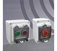 Interrupteur à bouton-poussoir étanche IP67, boîtier extérieur, réinitialisation, arrêt d'urgence, commande par bouton, distribution manuelle, 10 A(1P Emergency Stop)