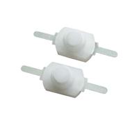 Interrupteur à bouton-poussoir for lampe de poche 12 x 8 mm, 10/100/200 pièces, DC 30 V, 1 A, 1208 YD, autobloquant(WHITE,100 Pcs)