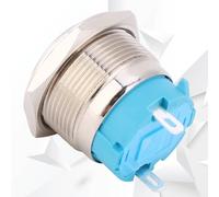 Interrupteur à bouton poussoir, interrupteur à bouton poussoir de réinitialisation, interrupteur à bouton poussoir en métal, interrupteur à bouton poussoir de 22 mm, interrupteur à bouton étanche