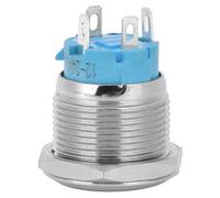 Interrupteur à bouton-poussoir, interrupteur à bouton pratique Acier inoxydable robuste Durable pour les lieux de travail à usage général pour un usage professionnel pour l'usine