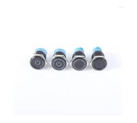 Interrupteur à bouton-poussoir LED 12 V 16 mm, marquage annulaire 1 NO 1 NC PC(Blue,RESET_110-220V)