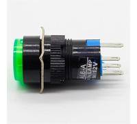 Interrupteur à bouton-poussoir LED 16 mm DC 6 V 12 V 24 V 220 V bleu vert rouge jaune blanc, 1 pièce(3,12V)