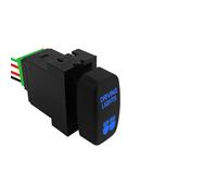 Interrupteur à bouton-poussoir LED bleu 12 V pour feux arrière de conduite, compatible avec Mitsubishi Pajero Triton ML MN Pajero Eclipse Gallant(Driving Lights)