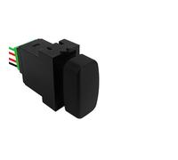 Interrupteur à bouton-poussoir LED bleu 12 V pour feux arrière de conduite, compatible avec Mitsubishi Pajero Triton ML MN Pajero Eclipse Gallant(Blank)