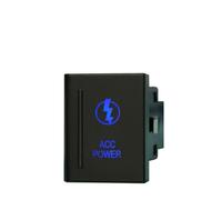 Interrupteur à bouton-poussoir LED bleu/ON OFF Spot feux de recul arrière gyrophare adapté pour VW AMAROK Volkswagen accessoires de remplacement(Ac power-L)