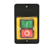 Interrupteur à Bouton-poussoir Marche/arrêt AC 220V/380V 10A Interrupteur D'arrêt de Démarrage étanche avec Boîte, équipement Mécanique Interrupteurs à Bouton-poussoir à Verrouillage Automatique