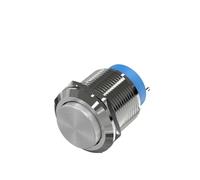 Interrupteur à bouton-poussoir métallique à pieds soudés 16/19/22 mm 1NO, autobloquant, plat, tête haute, interrupteur d'alimentation du moteur(High head,19MM)