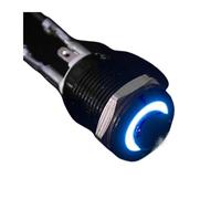Interrupteur à bouton-poussoir métallique étanche à tête haute, petit, lumière LED, autobloquant/auto-réinitialisable(Blue LED (1NO),SELF-RESET(1NO)_10MM(1NO)_3-6V)