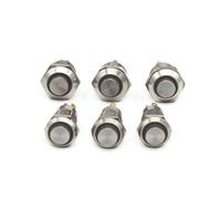 Interrupteur à bouton-poussoir momentané à tête haute de 8 mm et 10 mm, 1NO, marche/arrêt, 1 pièce(White Led,10MM_LATCHING_12-24V)