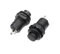 Interrupteur à bouton-poussoir momentané/autobloquant 6 pièces 12 mm Interrupteur à bouton-poussoir OFF-ON 3 A 1,5 A DS-228 DS-428(Black,Momentary)