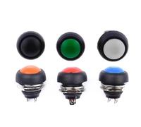 Interrupteur à bouton-poussoir momentané PBS-33B, 12 mm, 5/20/100 pièces, rond, à réinitialisation automatique, SPST, NO, 2 broches, 1 A, DC12 V(White Reset,100PCS)