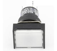 Interrupteur à bouton-poussoir momentané rectangulaire de 16 mm, 5 broches, 12 V, 10 pièces(White)