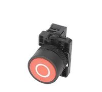 Interrupteur à bouton-poussoir momentané XB2 EA31, 22 mm, en plastique, avec flèche noire et cercle HB2, for redémarrage, démarrage et arrêt(Type-5,One normally closed)