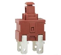 Interrupteur à bouton-poussoir P12-2, interrupteur marche/arrêt 8 A 250 VAC autobloquant 4 broches, DPST pour chauffe-eau, appareil de nettoyage, aspirateur, 1,4 x 2 x 3,7 cm