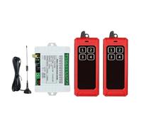 Interrupteur à Bouton Poussoir Pour Grue Interrupteur D'éclairage LED Sans Fil, Télécommande 1000 M, DC12V24V36V, 4 Canaux, Sortie Relais, Émetteur Et Récepteur Radio RF Étanche(SET-2)