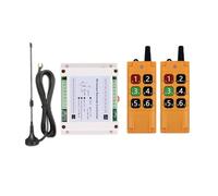 Interrupteur à Bouton Poussoir Pour Grue Module Récepteur Radio Sans Fil 3000 M DC 12 V 24 V 36 V 6 Canaux, Relais 10 A, Qualité Industrielle(Orange set 2)