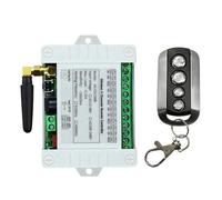 Interrupteur à Bouton Poussoir Pour Grue Module Récepteur Relais 4 Canaux 10 A Avec Télécommande Sans Fil Et Émetteur RF 4 Canaux(SET-1)