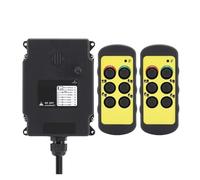 Interrupteur à Bouton Poussoir Pour Grue Télécommande Industrielle À 4 Boutons For Hayon De Voiture, Télécommande For Treuil, Palan, Grue, Commande De Levage(Set 02,AC DC12-24V)