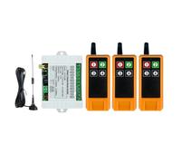 Interrupteur à Bouton Poussoir Pour Grue Télécommande Sans Fil 2000 M 4 Canaux, Interrupteur D'éclairage LED, Sortie Relais, Émetteur Et Récepteur Radio RF Étanche(SET-3)