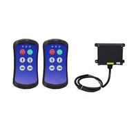 Interrupteur à Bouton Poussoir Pour Grue Télécommande Sans Fil À 4 Boutons For Grue Industrielle, Contrôleur De Camion Hydraulique, Télécommande Radio For Hayon Élévateur(Blue,2T 1R_DC 12-24V)