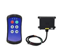 Interrupteur à Bouton Poussoir Pour Grue Télécommande Sans Fil À 4 Boutons For Grue Industrielle, Contrôleur De Camion Hydraulique, Télécommande Radio For Hayon Élévateur(Blue,1T 1R_AC-DC 36-480V)