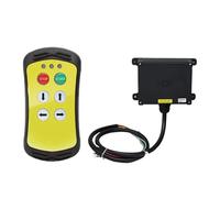 Interrupteur à Bouton Poussoir Pour Grue Télécommande Sans Fil À 4 Boutons For Grue Industrielle, Contrôleur De Camion Hydraulique, Télécommande Radio For Hayon Élévateur(Yellow,1T 1R_AC-DC 36-480V)