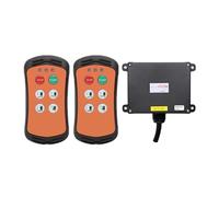Interrupteur à Bouton Poussoir Pour Grue Télécommande Sans Fil À 4 Boutons For Grue Industrielle, Contrôleur De Camion Hydraulique, Télécommande Radio For Hayon Élévateur(Orange,2T 1R_DC 12-24V)