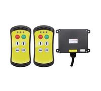 Interrupteur à Bouton Poussoir Pour Grue Télécommande Sans Fil À 4 Boutons For Grue Industrielle, Contrôleur De Camion Hydraulique, Télécommande Radio For Hayon Élévateur(Yellow,2T 1R_AC-DC 36-480V)