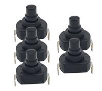 Interrupteur à bouton-poussoir pour lampe torche, verrouillage automatique, courant élevé 6 A, type navire, pression pour allumer, 18,3 mm