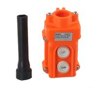 Interrupteur à bouton poussoir pour palan UP Down - Coque en ABS imperméable - Convient pour grues et palans électriques COB61 - Orange