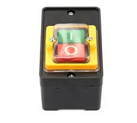 Interrupteur à Bouton-poussoir pour Perceuse Électrique, AC220V/380V 10A, Étanche ON/OFF avec Boîte Étanche, Accessoires de Machine-outil