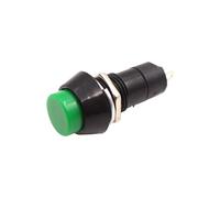 Interrupteur à bouton-poussoir rond, autobloquant, à réarmement automatique, 12 mm, 3 A 250 V CA, 2 broches, PBS-11A, PBS-11B, lot de 6(Green,PBS-11B Momentary)