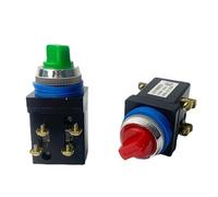 Interrupteur à bouton-poussoir rotatif LA18-22X/2 25 mm installé 2/3 positions 380 V Sélecteur de vitesse LA18-22X/3/2 bouton(Gr.een,2 Position)
