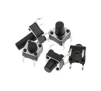 Interrupteur à bouton-poussoir tactile 20 ou 50 micro-interrupteurs tactiles à 4 broches, boîtier DIP 6x6x4,3/5/6/7/8/9/10/11/12/13/14/15 mm(20pcs,6X6X11mm)