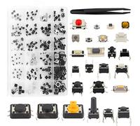 Interrupteur à Bouton-poussoir Tactile, 250Pcs Micro Interrupteur Tactile Momentané Conçoivent 25 Spécifications Différentes, Interrupteur à Bouton-poussoir pour Télécommande de Voiture(avec Pincette)