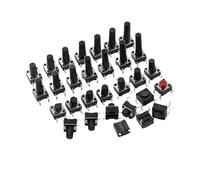 Interrupteur à bouton-poussoir tactile 4,5/5/6/7/8/9/10/11/12/13/14/15/17 6X6 Bouton-poussoir tactile 4 broches Micro-interrupteur à clé(SMD 1000pcs,6x6x15H)