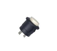 Interrupteur à bouton-poussoir tactile en métal, 10 pièces/lot, 16 mm, sans boucle, 250 V, 3 A, disjoncteur à réinitialisation automatique(WHITE)