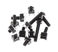 Interrupteur à bouton-poussoir tactile Lot de 20 micro-interrupteurs tactiles à 4 broches 6x6 mm, boîtier DIP 6x6x4,3/5/6/7/8/9/10/11/12/13/14/15 mm(6X6X14MM)