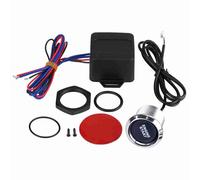 Interrupteur à bouton-poussoir universel pour démarrage de moteur de voiture 12 V, démarreur d’allumage sans fil avec lumière LED et boîtier de relais pour la plupart des véhicules (Lumière bleue)