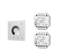 Interrupteur à bouton-poussoir variateur LED à thyristor AC 110 V 220 V 230 V(2xS1-B(WT) TW1 W)