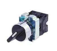 Interrupteur à bouton-poussoir XB2-BD25 XB2-BD53, sélecteur rotatif 3 positions 1NO/1NF 2NO, verrouillage à réinitialisation automatique momentanée, interrupteur de commande industriel 22 mm(XB2-BD53)